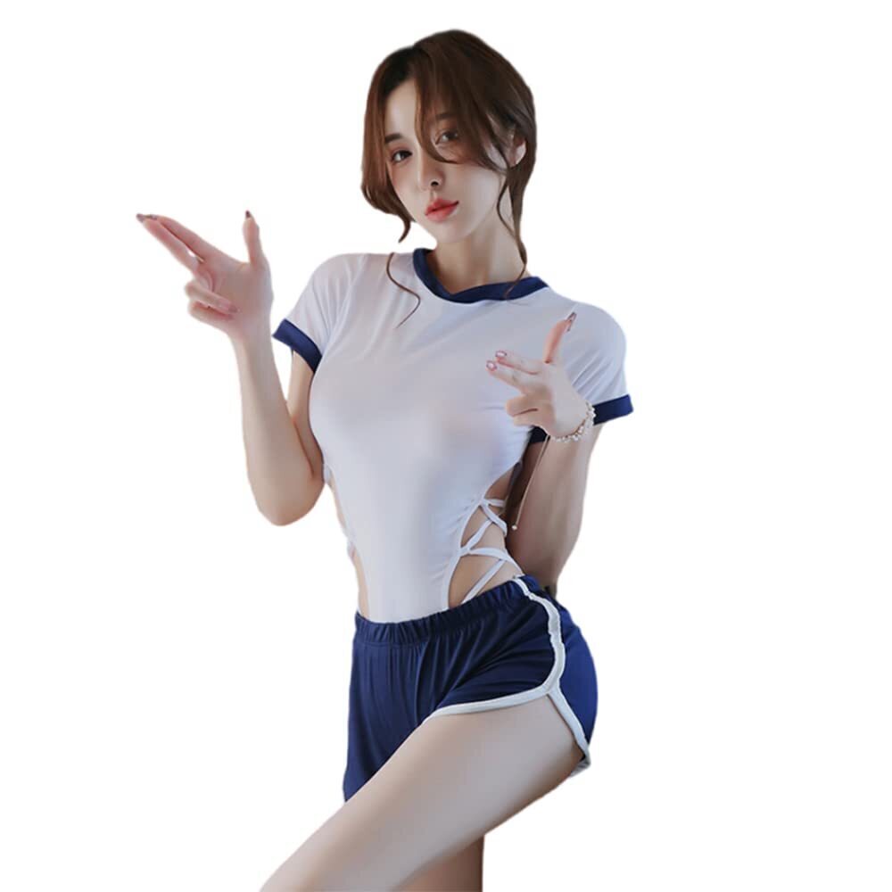 7524 Sexy Student Role Playing Underwear Exotic Japanese Anime Bodysuit